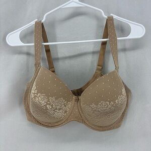 Soma Stunning Support Full Coverage Underwire Bra Nude Lace 36DD Comfort